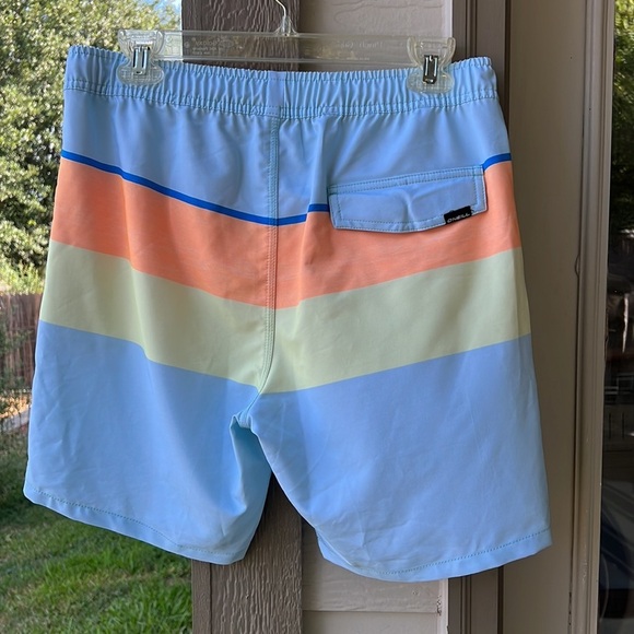 O’Neill Smash Up Volley Swim Trunks Board Shorts sz S Pale Blue - Picture 6 of 11